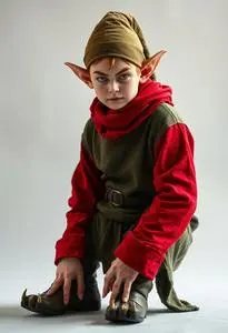Angry Elf Costume face swap