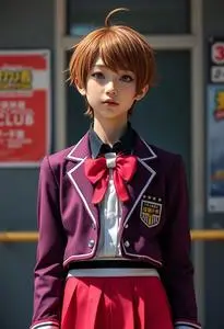 Ouran Highschool Host Club Girl Uniform Face Swap Buy Stock Photo
