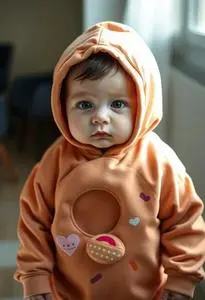 Newborn Donut Costume face swap