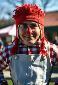 Raggedy Andy Costume Man face swap