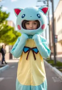 Pokmon Jigglypuff Girl Costume face swap