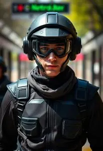 Metro Man Costume face swap
