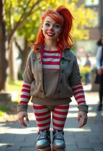 Female Chuckie Finster Costume face swap