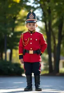 Rcmp Child Canadian Mountie Costume face swap