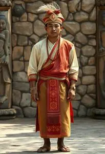 Cambodia Costume Male face swap