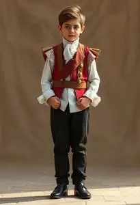 Classical Composer Kid Costume face swap