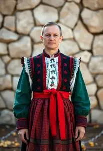 Lithuanian Folk Costume face swap