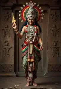 Maa Kali Costume face swap