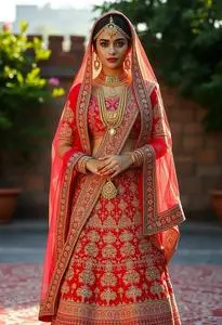 Manyavar Lehenga Costume face swap