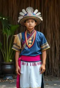 Modern Philippine National Costume face swap