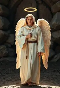 Angel Costume Nativity Play face swap