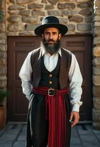 Mordechai Purim Costume face swap