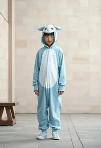 Pokmon Mewtwo Kid Kigurumi Costume face swap