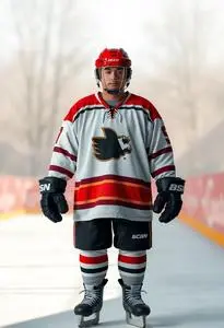 Funny Hockey Costume face swap
