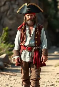 Pirate Funny Costume face swap