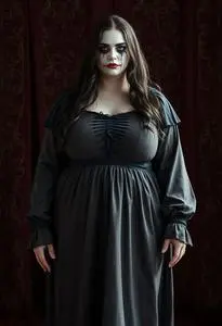 Plus Size Sadistic Woman Costume face swap