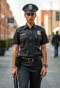 Parole Officer Costume face swap