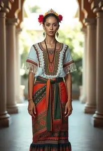 Traditional Brazilian Clothing Female Costume face swap