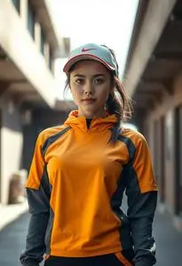 Sporty Attire Woman Costume face swap