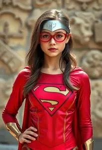 Super Girl Costume face swap