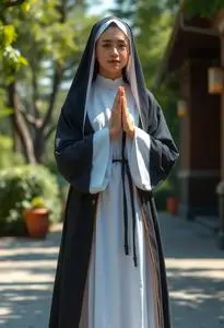 Say Your Prayers Woman Nun Costume face swap