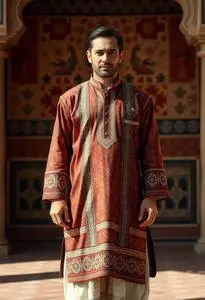 Afghani Kurta Costume face swap