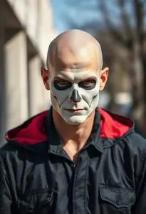 Halloween Costume Bald Guy face swap
