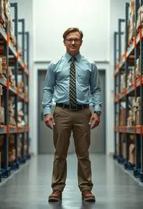 Adult Office Dunder Mifflin Warehouse Costume face swap
