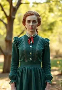 Anne Green Gables Costume Adult face swap