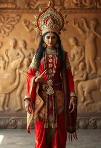 Maa Kali Costume face swap