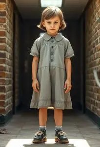 Helen Keller Kid Costume face swap