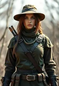 Huntress Cosplay Costume face swap