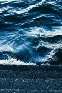 Sea Spray Blue Nature Ocean Wave phone wallpaper