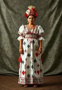 Dama Loteria Card Costume face swap
