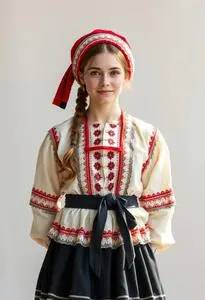 Estonian Folk Costume face swap