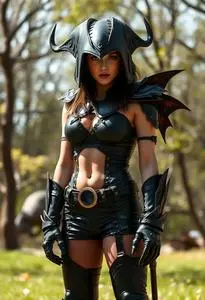 Fierce Vamp Costume Woman face swap