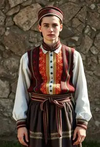 Slovenian Folk Costume face swap