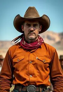 Showdown Cowboy Man Costume face swap