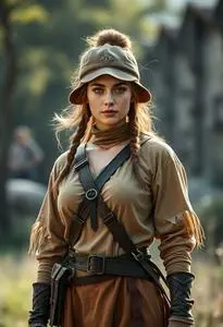 Woman Huntress Costume face swap