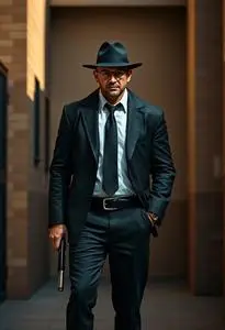 Modern Mafia Costume face swap
