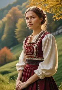 Slovenian Traditional Dress face swap
