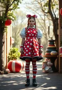 Woman Candyland Costume face swap