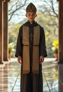 Priest Boy Costume face swap