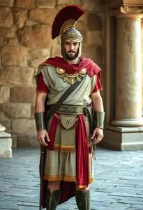 Roman Soldier Fancy Dress Costume face swap