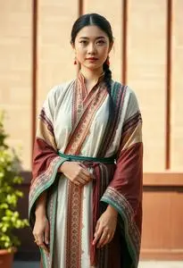 Traditional Ethnic Wear Woman Costume face swap