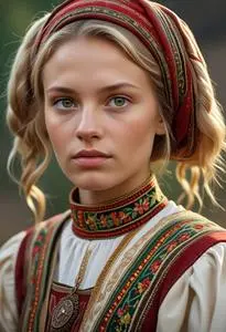 Lithuanian National Dress face swap