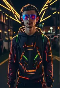 Nocturnal Rave Costume face swap
