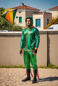 Kite Man Costume face swap