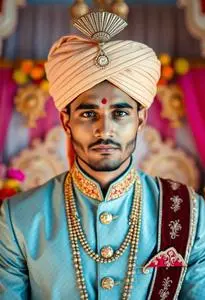 Jodhpuri Suit Pagdi face swap