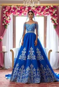Royal Blue Bridal Dress Face Swap Royal Blue Bridal Dress Face Swap